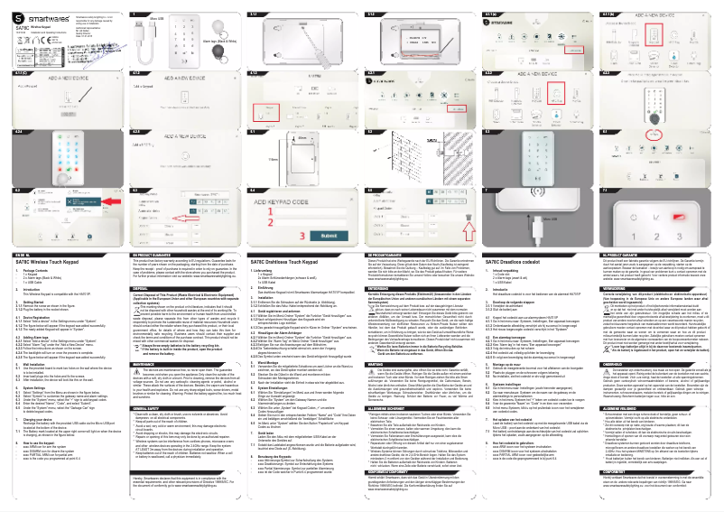 Page n°1 - Mode d'emploi Smartwares SA78C