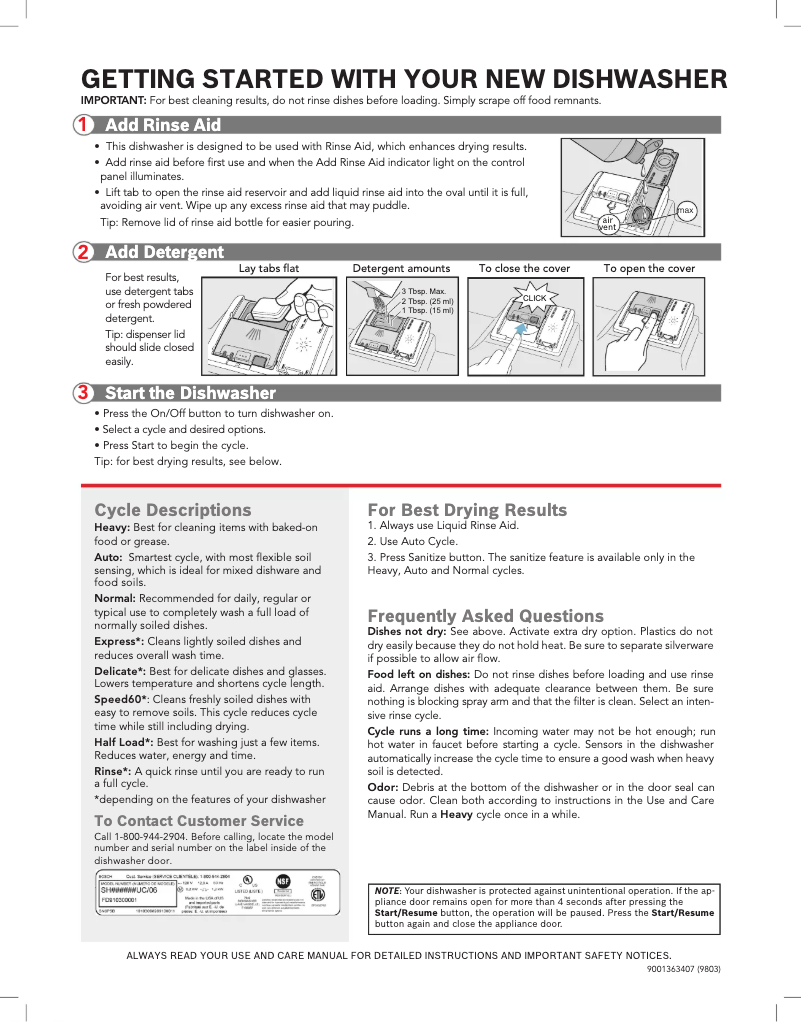 Página 1 del manual Manual de usuario Bosch SHX84AYD5N