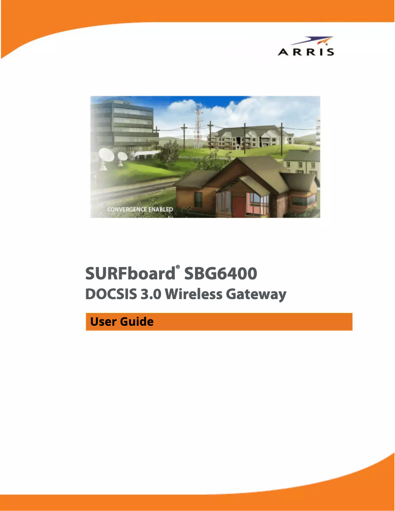 Image de la première page du manuel de l'appareil SURFboard SBG6400