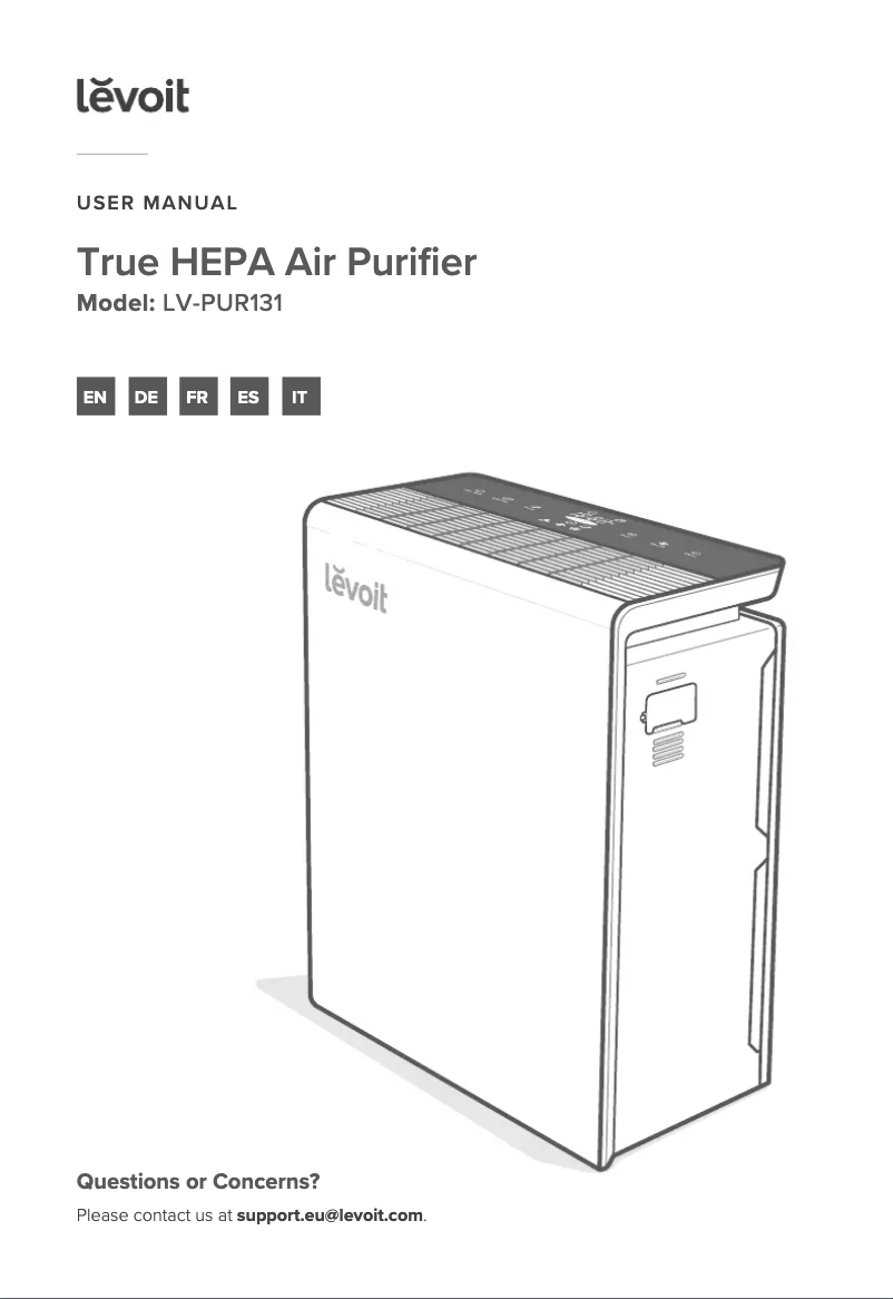 Page n°1 - Manuel utilisateur Levoit LV-PUR131