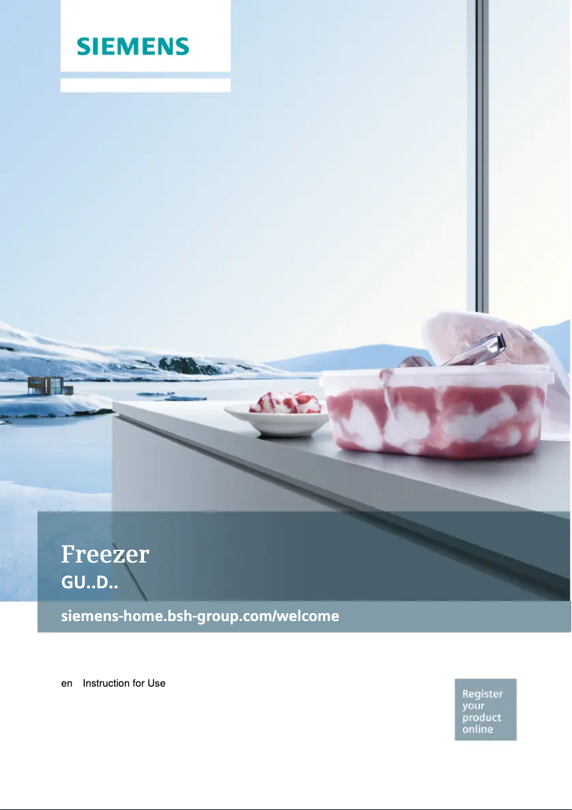 Page n°1 - Manuel utilisateur Siemens GU15DA50NE