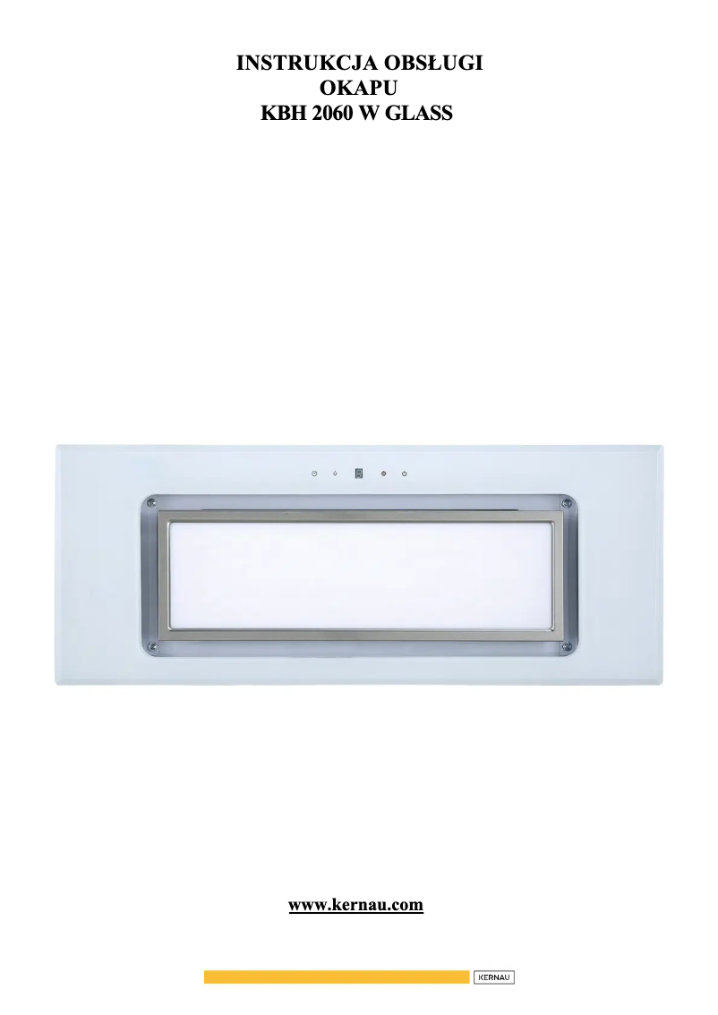 Page 1 de la notice Manuel utilisateur Kernau KBH 2060 W