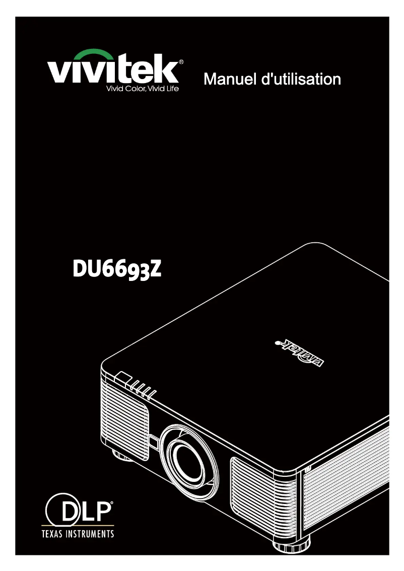 Page 1 de la notice Manuel utilisateur Vivitek DU6693Z