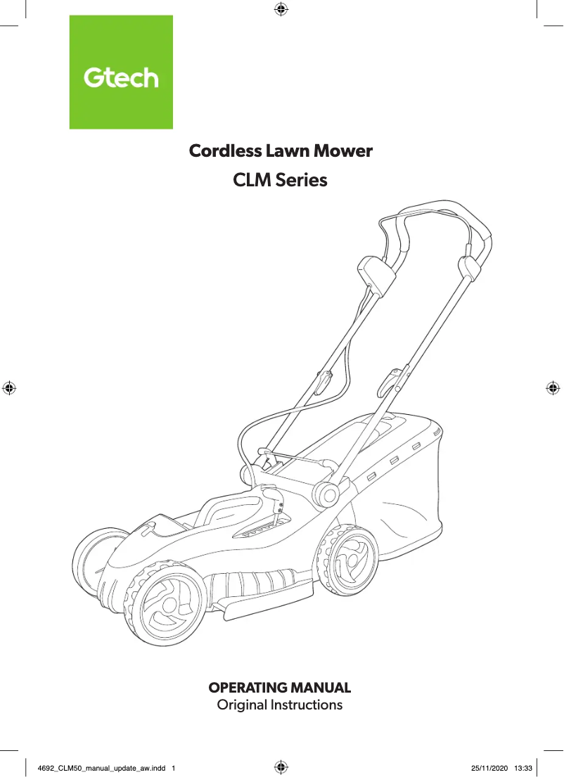 Page n°1 - Manuel utilisateur G-Technology CLM50