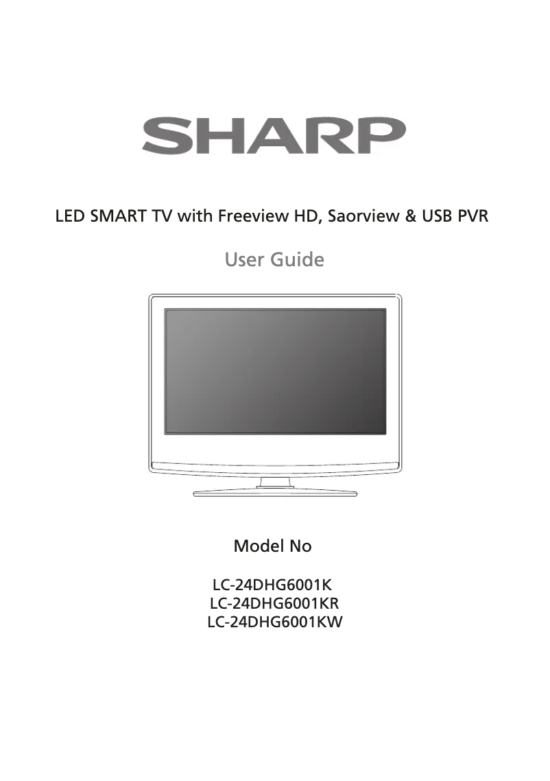 Page n°1 - Manuel utilisateur Sharp LC-24DHG6001KR