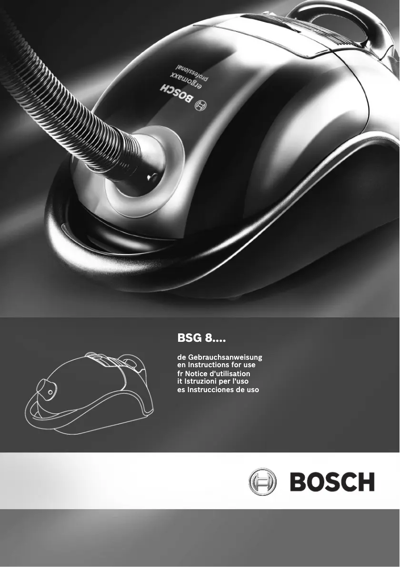 Page n°1 - Manuel utilisateur Bosch BSG81666