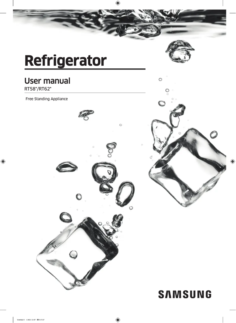 Page n°1 - Manuel utilisateur Samsung RT62K7515BS/ES