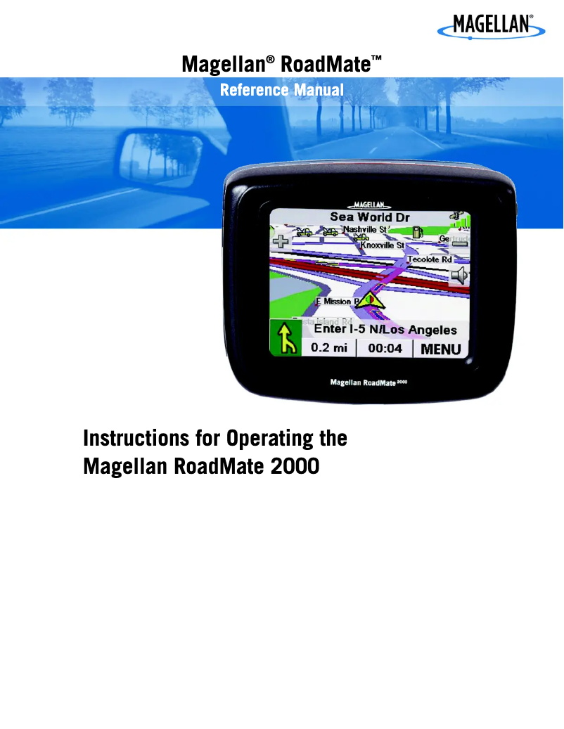 Página 1 del manual Manual de usuario Magellan RoadMate 2000
