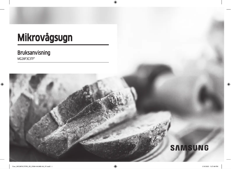 Page n°1 - Manuel utilisateur Samsung MG28F3C3TFK