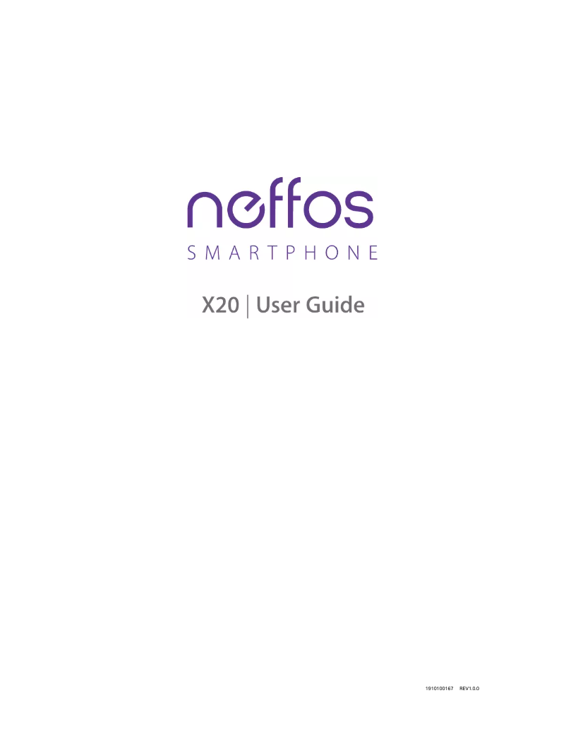 Page 1 de la notice Manuel utilisateur TP-Link Neffos X20