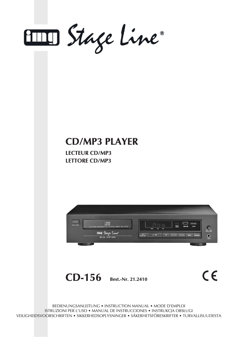 Image de la première page du manuel de l'appareil CD-156