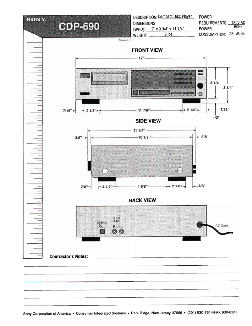 Page 1 de la notice Guide d'installation Sony CDP-690