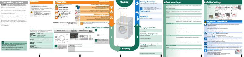 Image de la première page du manuel de l'appareil WM10Q367EE
