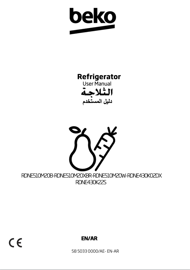 Image de la première page du manuel de l'appareil RDNE430K02DX