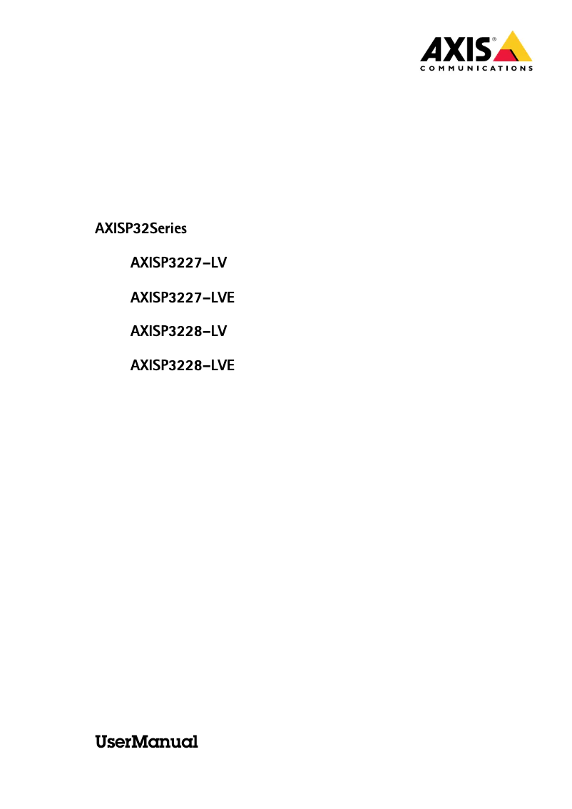 Image de la première page du manuel de l'appareil P3228-LVE