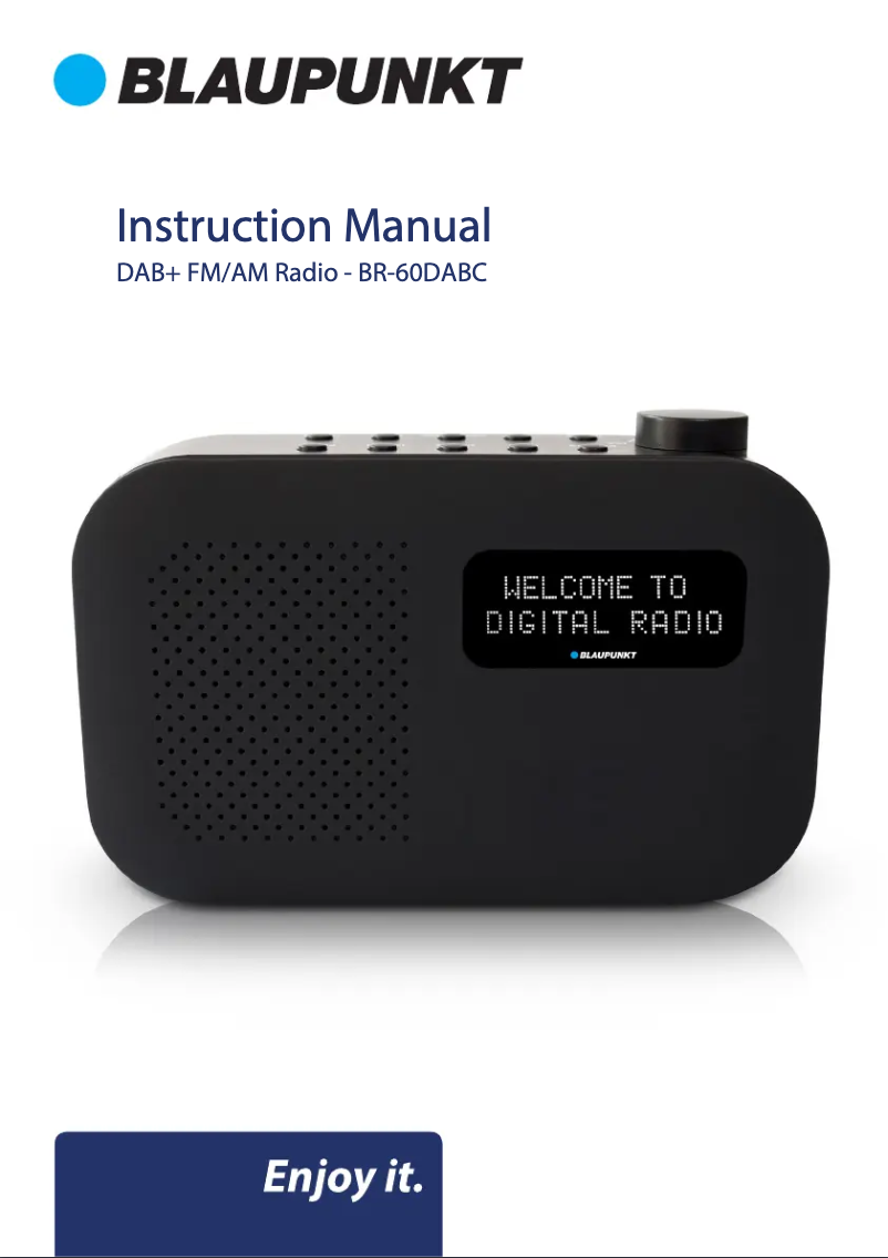 Page 1 de la notice Manuel utilisateur Blaupunkt BR-60DABC
