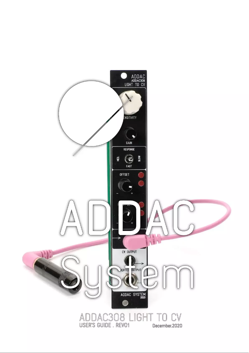 Page 1 de la notice Manuel utilisateur ADDAC System ADDAC308