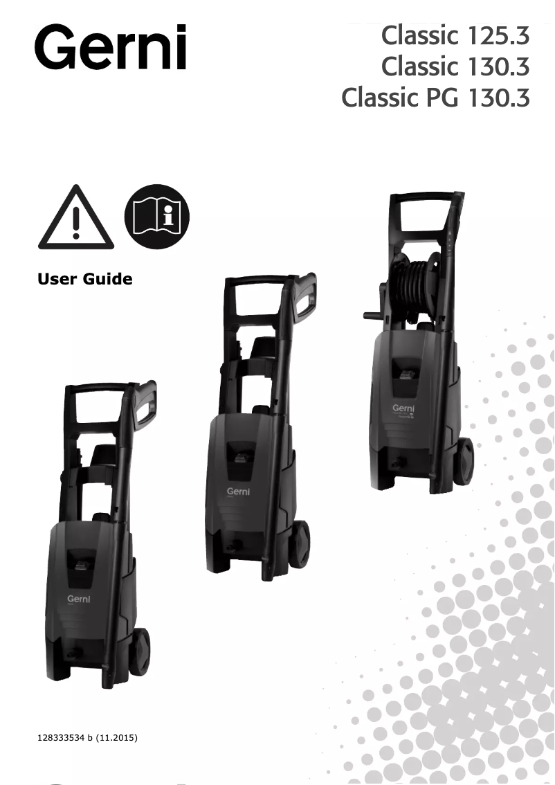 Page n°1 - Manuel utilisateur Gerni Classic 130.3