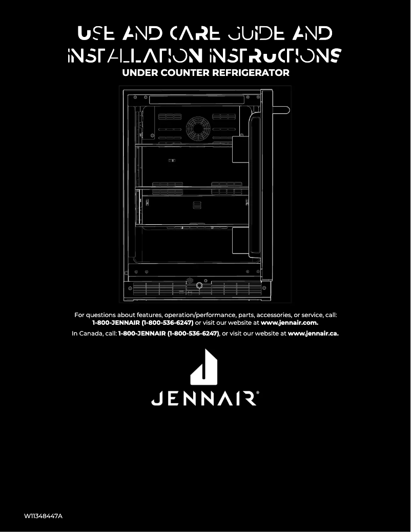 Page n°1 - Instructions / montage JennAir JUGFR242HX