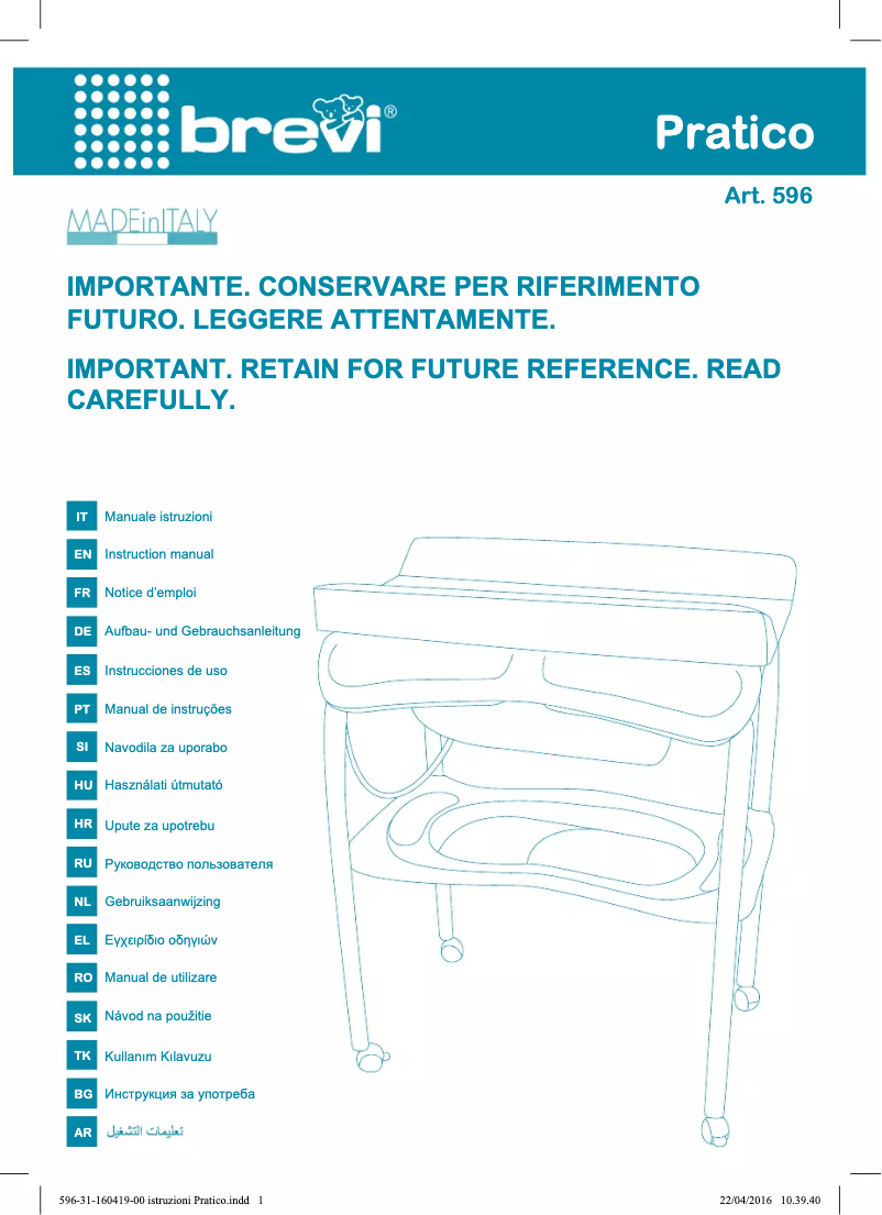 Página 1 del manual Manual de usuario Brevi Pratico