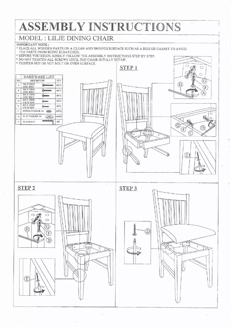 Image de la première page du manuel de l'appareil Lilje