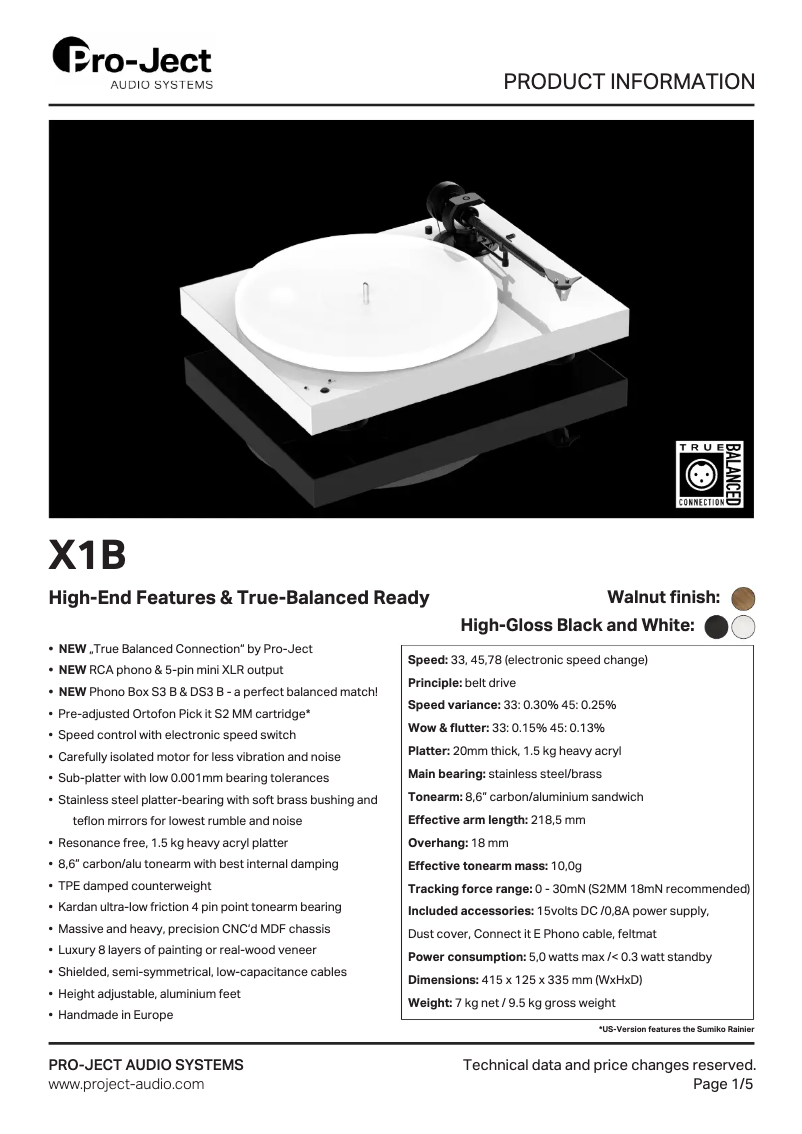 Image de la première page du manuel de l'appareil X1 B