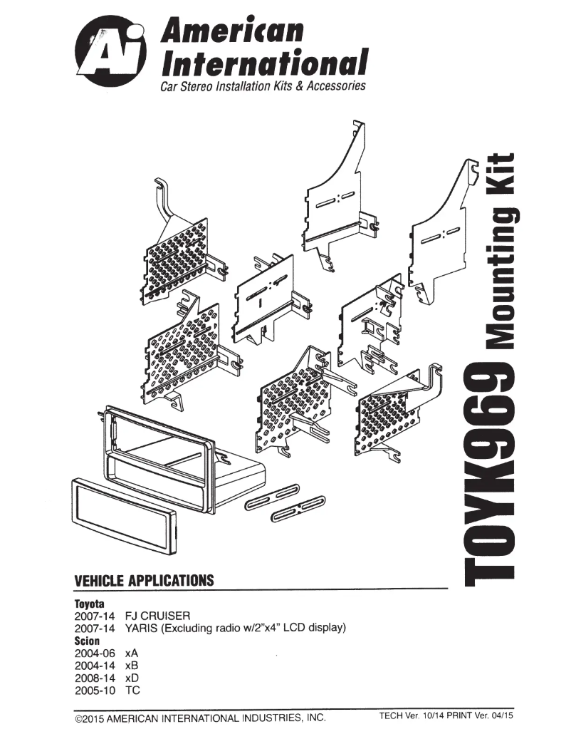 Image de la première page du manuel de l'appareil TOYK969