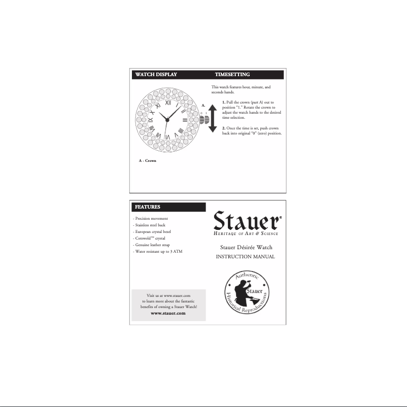 Page n°1 - Manuel utilisateur Stauer 31527