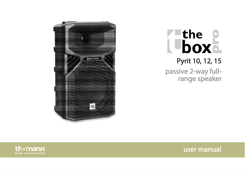 Page 1 of the manual User Manual The Box Pyrit 12