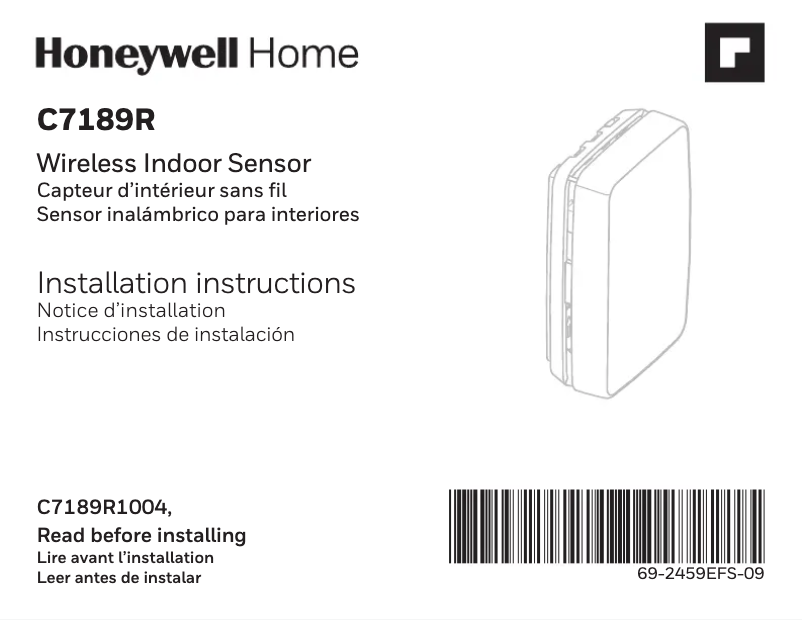 Page n°1 - Manuel utilisateur Honeywell YTHX9421R5101WW/U