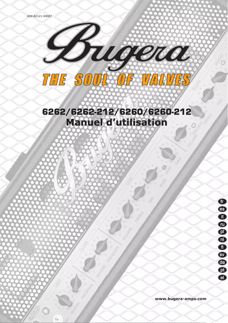 Page n°1 - Manuel utilisateur Bugera 6260