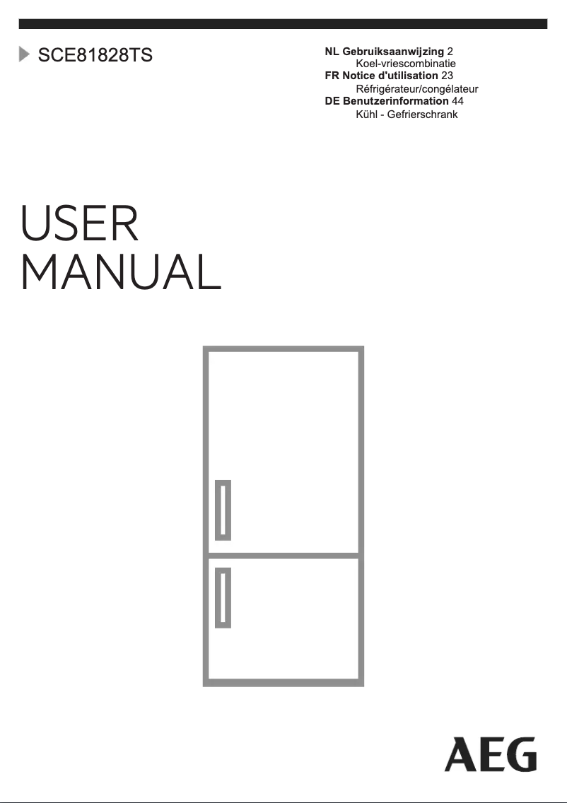 Image de la première page du manuel de l'appareil SCE81828TS
