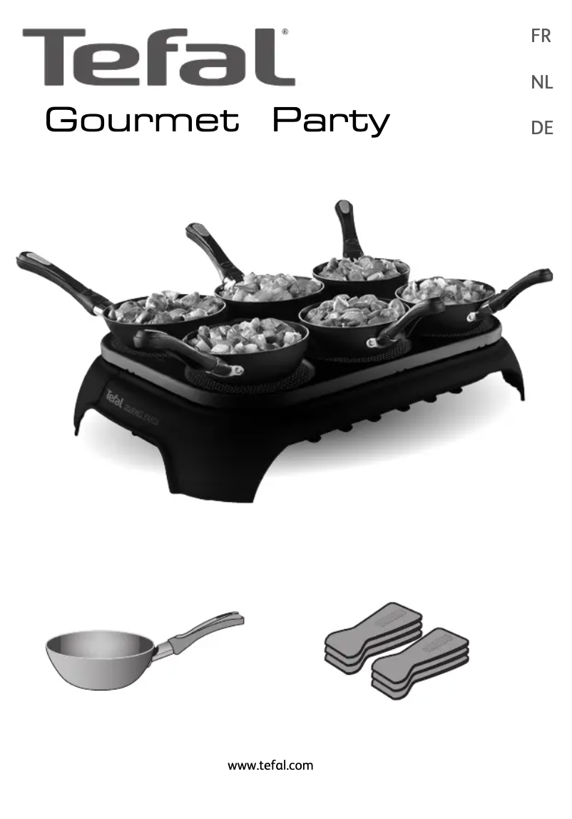 Page 1 de la notice Manuel utilisateur Tefal WokParty Duo PY5828