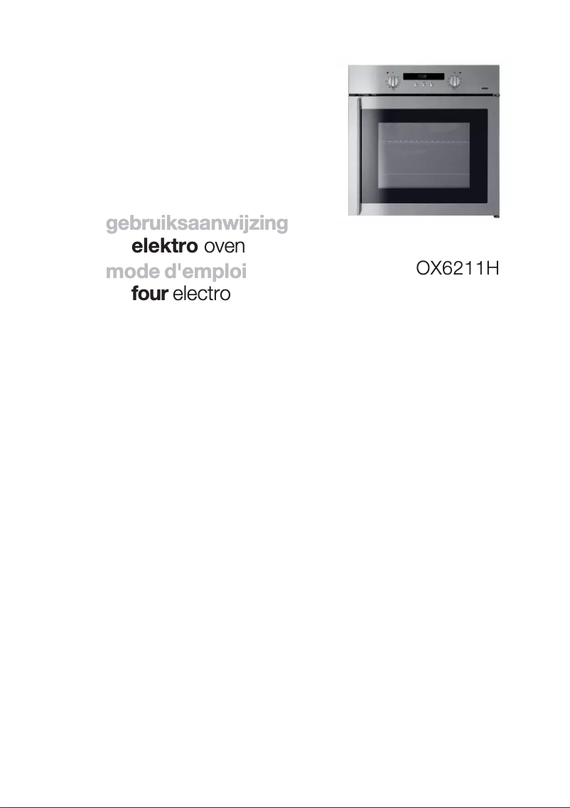 Page 1 de la notice Manuel utilisateur Atag OX6211H