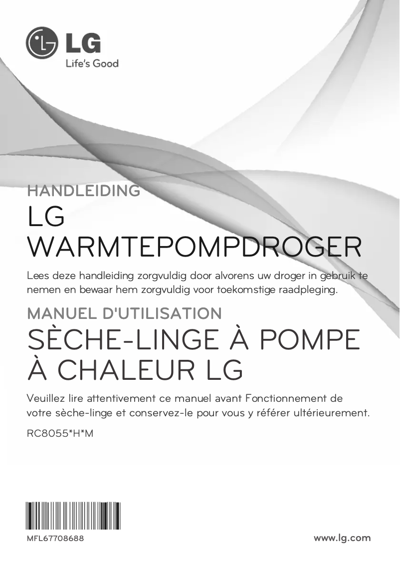 Page n°1 - Manuel utilisateur LG RC8055AH1M