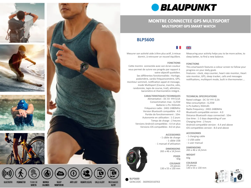 Image de la première page du manuel de l'appareil BLP5600