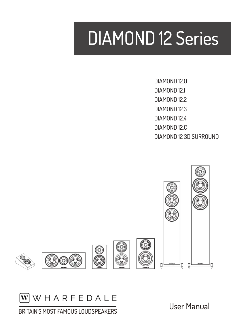 Page 1 de la notice Manuel utilisateur Wharfedale Diamond 12.3