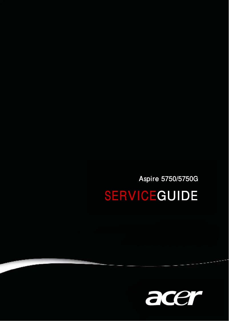 Page 1 de la notice Manuel utilisateur Acer Aspire AS5750G