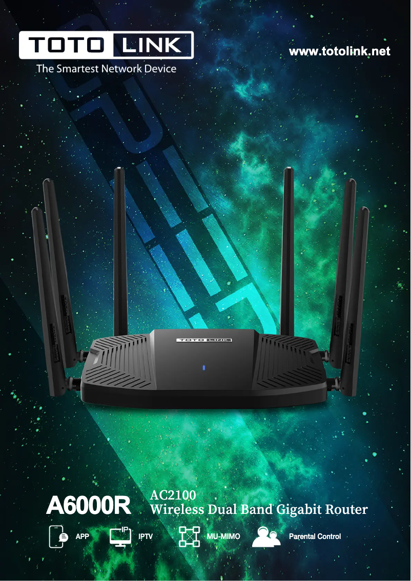 Page 1 de la notice Manuel utilisateur Totolink A6000R