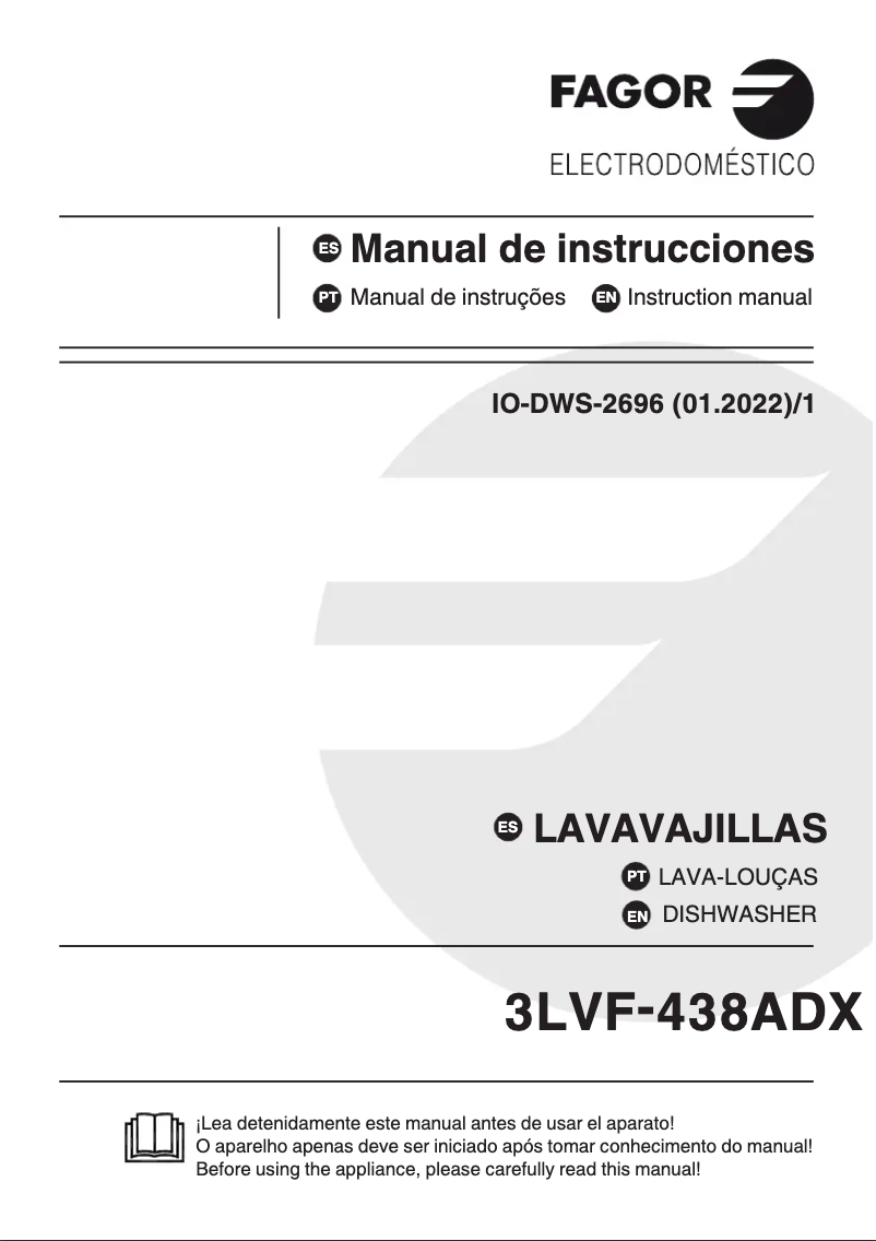 Image de la première page du manuel de l'appareil 3LVF-438ADX