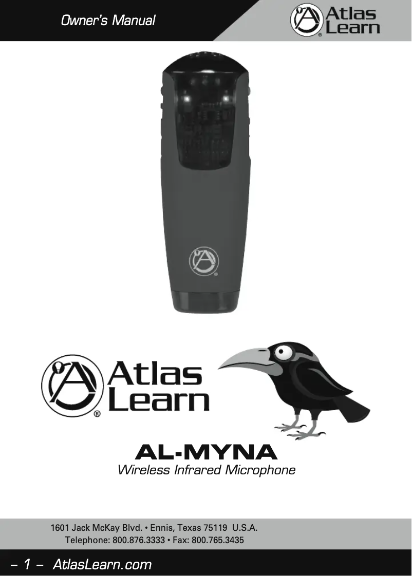 Page 1 de la notice Manuel utilisateur Atlas AL-MYNA