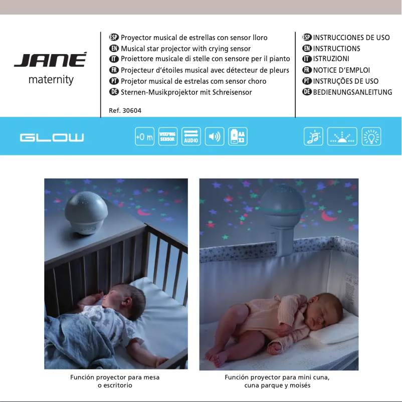 Imagen de la primera página del manual del dispositivo Glow