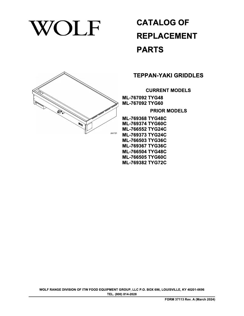 Image de la première page du manuel de l'appareil TYG60