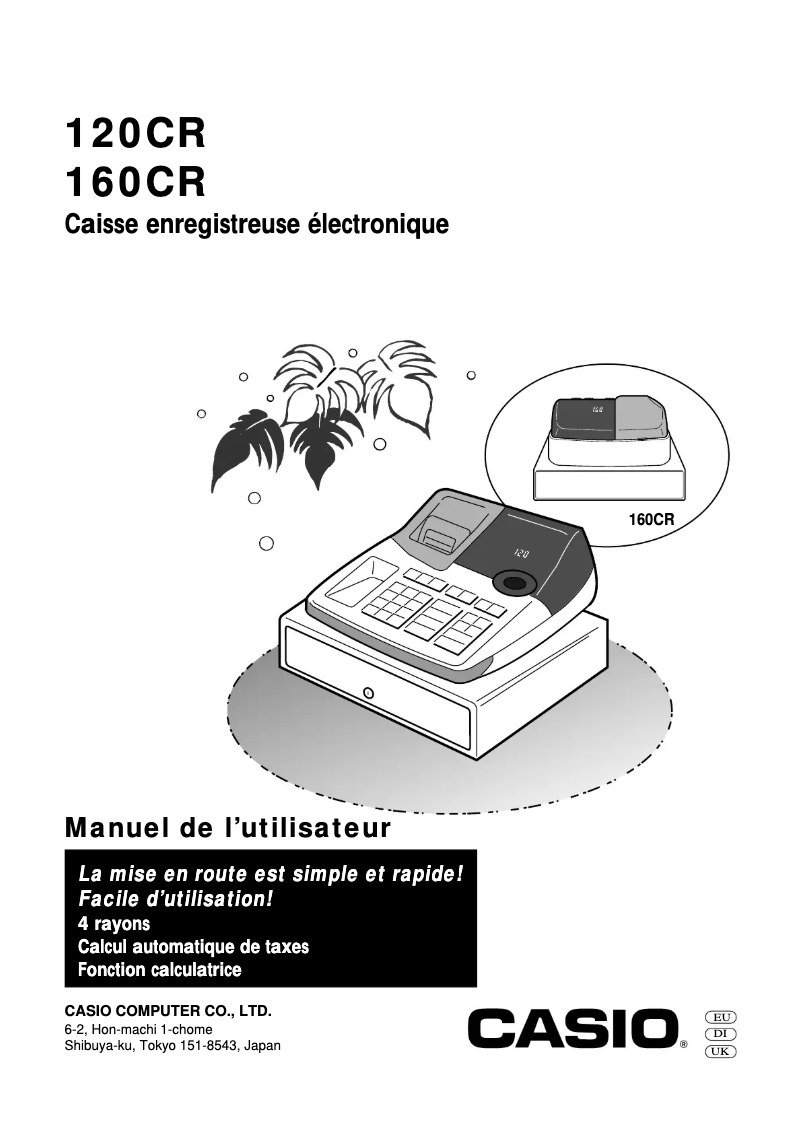 Página 1 del manual Manual de usuario Casio 160CR