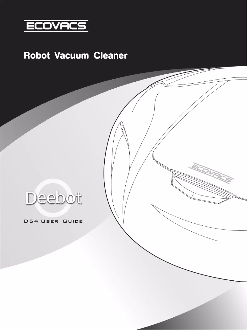 Page n°1 - Manuel utilisateur ECOVACS DeeBot D54