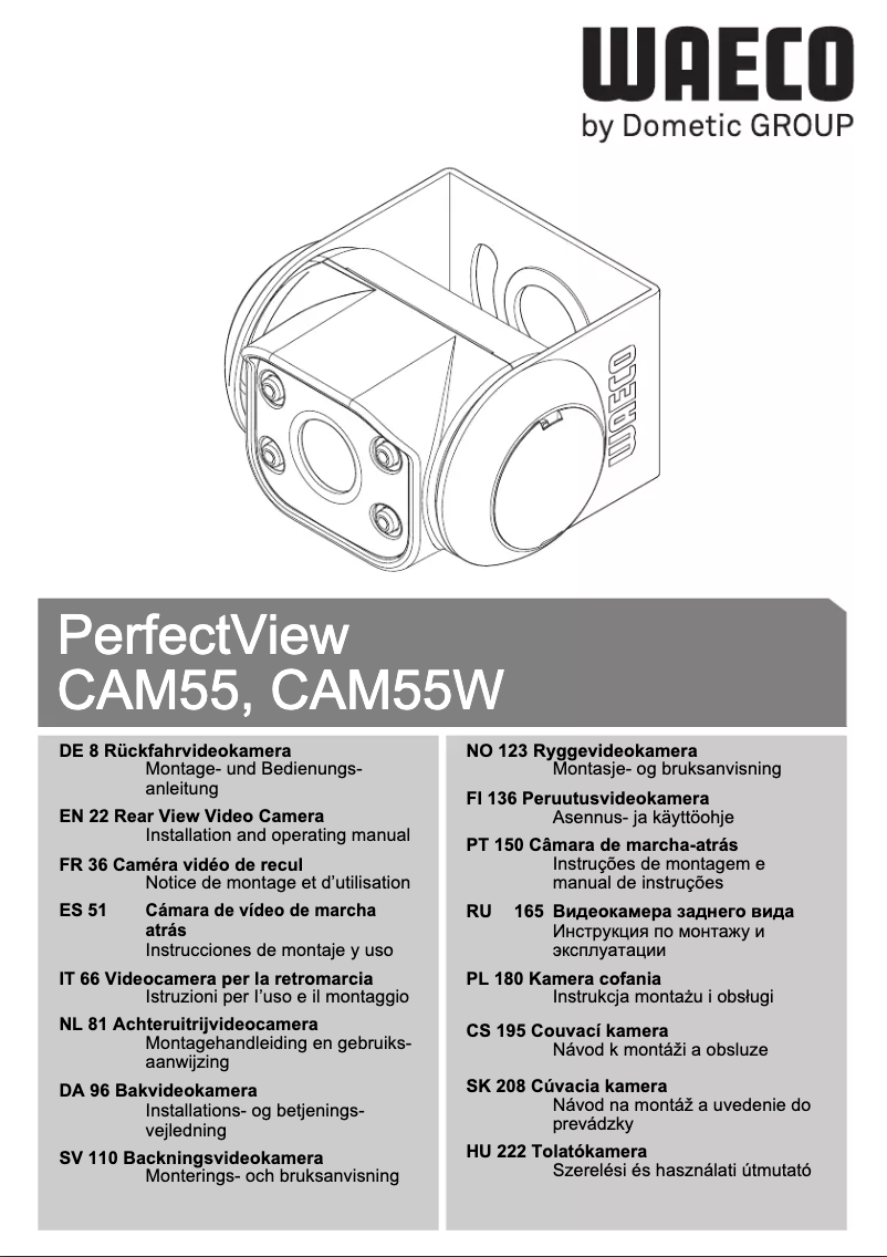 Image de la première page du manuel de l'appareil PerfectView CAM55