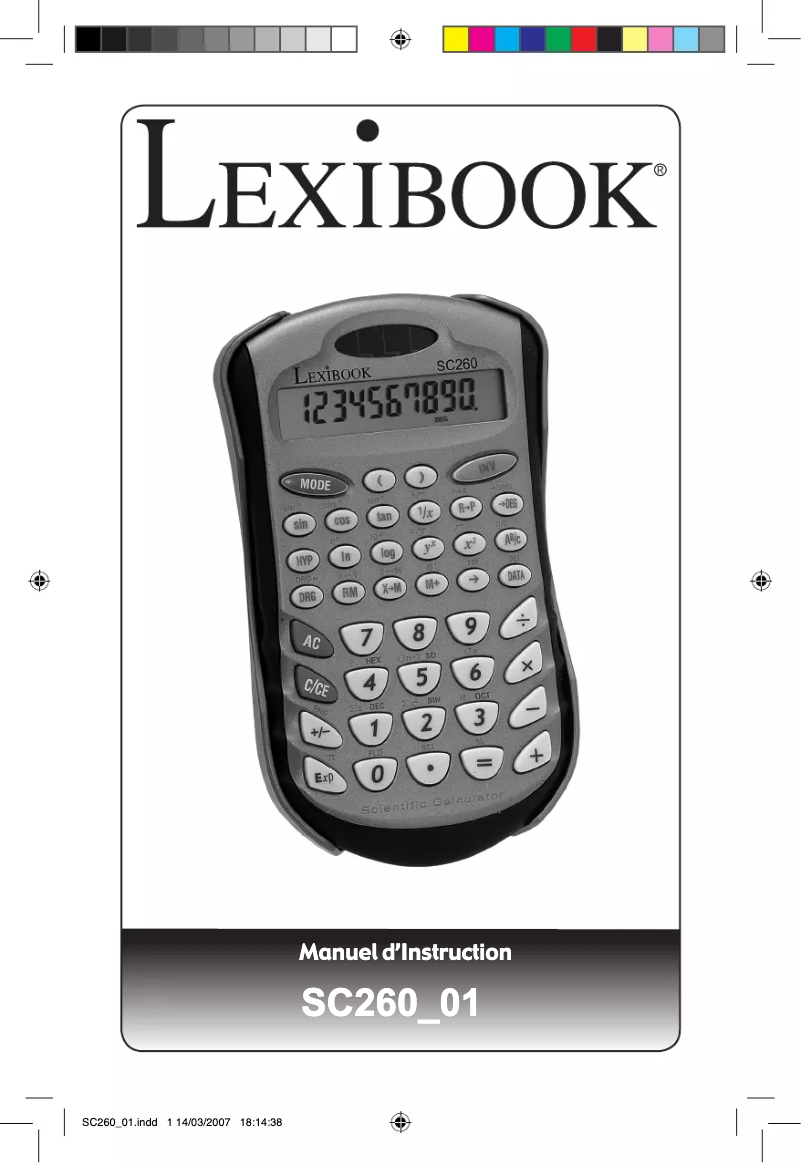Page 1 de la notice Manuel utilisateur Lexibook SC260