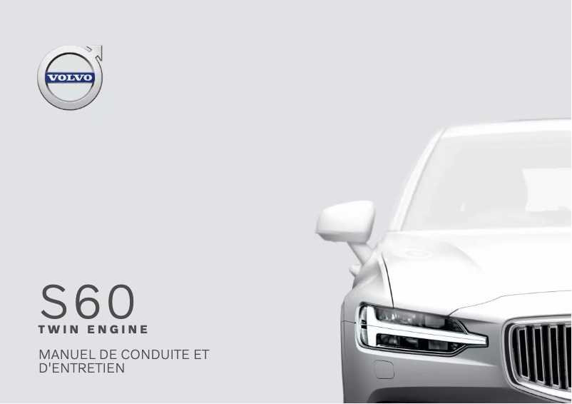 Image de la première page du manuel de l'appareil S60 twin engine (2019)