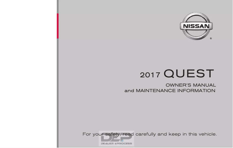 Page 1 de la notice Manuel utilisateur Mazda Quest (2017)