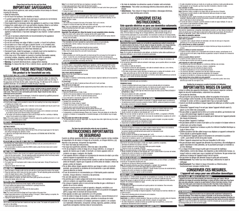 Page 1 de la notice Manuel utilisateur Black & Decker TR3340S